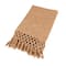 Hello Honey® 60" Bohemian Cotton Slub Throw with Crochet & Fringe